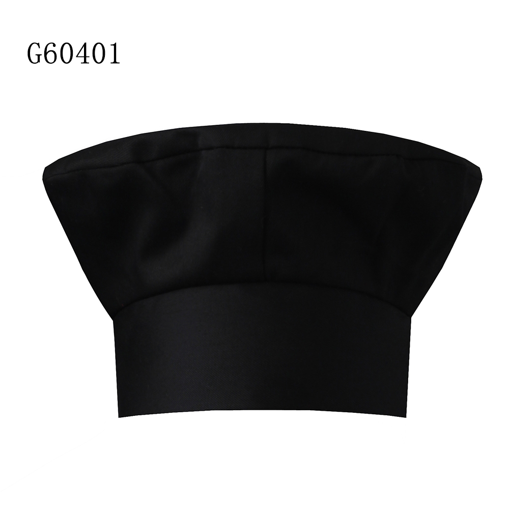 unisex black chef hat 